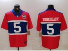 New York Giants #5 Kayvon Thibodeaux Century Red with 100th Patch Vapor F.U.S.E. Limited Jersey