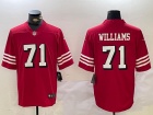 San Francisco 49ers #71 Trent Williams Red Color Rush Limited Jersey