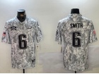 Philadelphia Eagles #6 DeVonta Smith Arctic Camo 2024 Salute to Service Limited Jersey