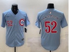Chicago Cubs #52 Pete Crow-Armstrong Nike Baby Blue 2nd Alternate Limited Player Jersey