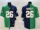 Philadelphia Eagles & Penn State Nittany Lions #26 Saquon Barkley Kelly Green/Navy Blue Limited Jers...