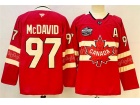 Team Canada #97 Connor McDavid Red 2025 4 Nations Face-Off Jersey