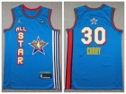 2025 All Star #30 Stephen Curry Light Blue Jersey
