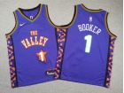 Youth Phoenix Suns #1 Devin Booker Purple 2024-25 City Jersey