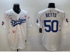 Los Angeles Dodgers #50 Mookie Betts White Tokyo Series Cool Base Jersey