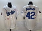 Los Angeles Dodgers #42 Jackie Robinson White Tokyo Series Cool Base Jersey