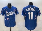 Los Angeles Dodgers #11 Roki Sasaki Blue Tokyo Series Cool Base Jersey