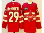 Team Canada #29 Nathan MacKinnon Red 2025 4 Nations Face-Off Jersey