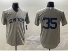 New York Yankees #35 Grey Field of Dreams Cool Base Jersey