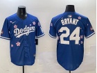 Los Angeles Dodgers #24 Kobe Bryant Blue Tokyo Series Cool Base Jersey