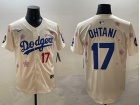 Los Angeles Dodgers #17 Shohei Ohtani Cream Tokyo Series Players Limited Jersey