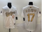 Los Angeles Dodgers #17 大谷翔平 2025 White Gold Program Players Limited Jersey