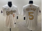Los Angeles Dodgers #5 Freddie Freeman 2025 White Gold Program Players Limited Jersey