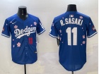 Los Angeles Dodgers #11 Roki Sasaki Blue Tokyo Series Players Limited Jersey