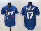 Los Angeles Dodgers #17 Shohei Ohtani Blue Tokyo Series Players Limited Jersey