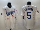 Los Angeles Dodgers #5 Freddie Freeman White Tokyo Series Players Limited Jersey