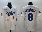 Los Angeles Dodgers #8 Kike Hernandez White Tokyo Series Players Limited Jersey