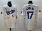 Los Angeles Dodgers #17 Shohei Ohtani White Tokyo Series Players Limited Jersey
