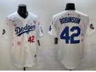 Los Angeles Dodgers #42 Jackie Robinson White Tokyo Series Players Limited Jersey