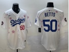 Los Angeles Dodgers #50 Mookie Betts White Tokyo Series Players Limited Jersey