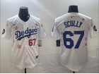 Los Angeles Dodgers #67 Vin Scully White Tokyo Series Players Limited Jersey