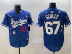 Los Angeles Dodgers #67 Vin Scully Blue Tokyo Series Players Limited Jersey