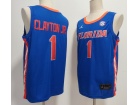Florida Gators #1 Walter Clayton Jr. Blue Basketball Jersey