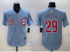 Chicago Cubs #29 Michael Busch Nike Baby Blue 2nd Alternate Limited Player Jersey