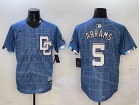 Washington Nationals #5 CJ Abrams Nike Blue 2025 City Connect Limited Jersey