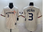 Houston Astros #3 Jeremy Peña Nike Cream 2025 City Connect Limited Player Jersey