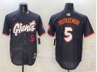 San Francisco Giants #5 Mike Yastrzemski Nike Black 2025 City Connect Limited Jersey