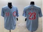 Chicago Cubs #23 Ryne Sandberg Baby Blue 2nd Alternate Limited Player Jersey