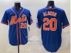 New York Mets #20 Pete Alonso Blue Limited Player Jersey