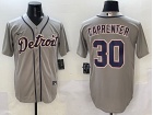 Detroit Tigers #30 Kerry Carpenter Grey Cool Base Jersey