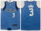 Dallas Mavericks #3 Anthony Davis Light Blue Jersey
