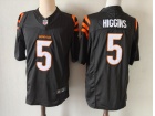Cincinnati Bengals #5 Tee Higgins Black Limited Jersey