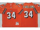 Miami Hurricanes #34 R. Williams Orange Throwback Jersey
