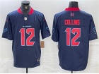 Houston Texans #12 Nico Collins Navy Blue 2nd Vapor F.U.S.E. Limited Jersey