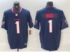Houston Texans #1 Stefon Diggs Navy Blue Vapor F.U.S.E. Limited Jersey