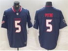Houston Texans #5 Jalen Pitre Navy Blue Vapor F.U.S.E. Limited Jersey