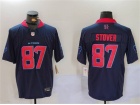 Houston Texans #87 Cade Stover Navy Blue 2nd Vapor F.U.S.E. Limited Jersey