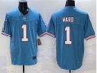 Tennessee Titans #1 Cam Ward Baby Blue Throwback Vapor F.U.S.E. Limited Jersey