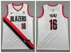 Portland Trail Blazers #16 Hansen Yang White Jersey