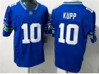 Seattle Seahawks #10 Cooper Kupp Blue Throwback F.U.S.E Limited Jersey