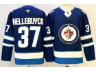 Fanatics Winnipeg Jets #37 Connor Hellebuyck Blue Jersey