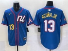 Atlanta Braves #13 Ronald Acuna Jr. Blue 2025 MLB All-Star Players Limited Jersey