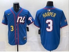 Philadelphia Phillies #3 Bryce Harper Blue 2025 MLB All-Star Players Limited Jersey