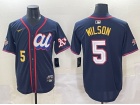 Oakland Athletics #5 Jacob Wilson Navy 2025 MLB All-Star Players Limited Jersey