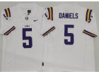 LSU Tigers #5 Jayden Daniels White F.U.S.E Limited Jersey