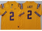 LSU Tigers #2 Kyren Lacy Yellow F.U.S.E Limited Jersey
